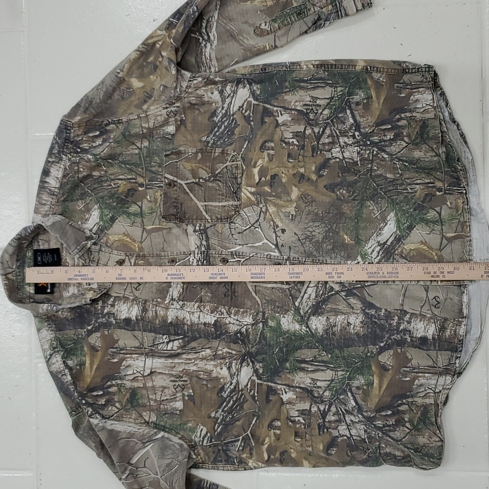 Bushmaster shirt men's size 2XL tan Realtree camouflage button down ripstop - Picture 5 of 14